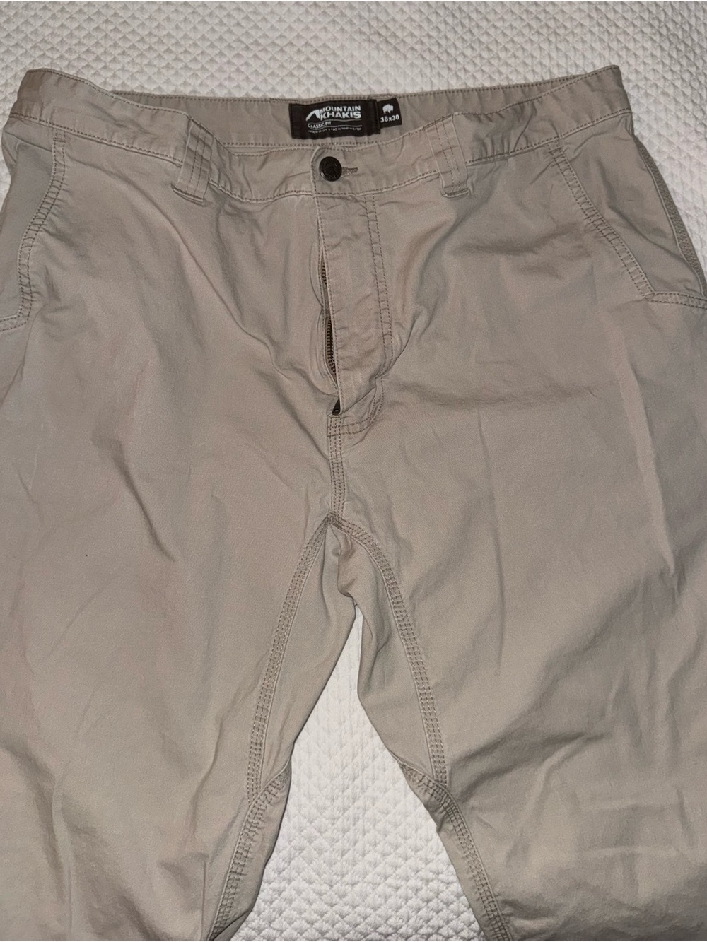Mountain Khakis Beige Straight-Leg Chinos